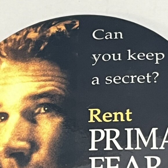 Vintage 1996 Priam Fear Movie Promotional Button Richard Gere - Picture 3 of 16
